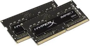 HyperX Impact 32GB (2 x 16G) 260-Pin DDR4 SO-DIMM DDR4 3200 (PC4 25600) Desktop Memory Model HX432S20IBK2/32
