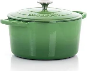 Gibson 7 Quart Artisian Dutch Oven and Lid Pistachio Green