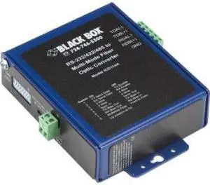 Black Box Industrial Opto-Isolated Serial to Fiber Single-Mode SC Converter