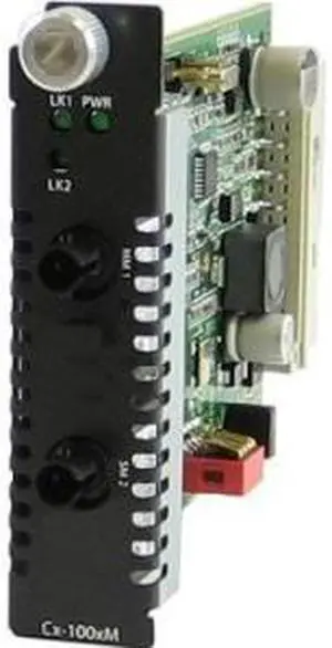 Perle CM-100MM-S1ST20D - Fast Eth. Fiber to Fiber Converter Module, Managed