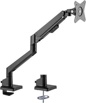 Amer Mounts Hydralift Arm Mechanism (Black) - Single Arm Counterbalanced Articulating Monitor Mount - Clamp and Grommet Included - Support up to 9kg per display - HYDRA1GB