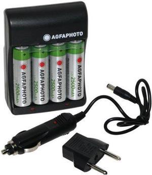 AGFA New! Agfa Photo Extreme Rapid Value Charger with 2500 mAh  4AA Recharg...