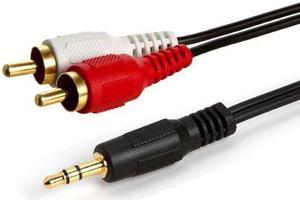 3.5mm Stereo Male to Two RCA Male Audio Cable 12 ft [Electronics]