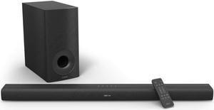 Denon - DHT-S316 Slim Home Theater Sound Bar with Wireless Subwoofer | Virtual Surround Sound | HDMI ARC | Wall Mountable - Black