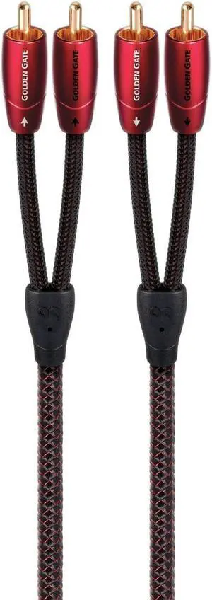 AudioQuest Golden Gate RCA Male to RCA Male Cables - 6.56 ft. (2m)