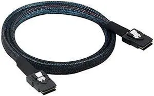 Internal Mini SAS to Mini SAS Cable, SFF8087 36 Pin to SFF8087 36Pin Data Cable Male Cord for Server, Raid Controller, SAS/SATA HBA, Data Storage System 1.6ft