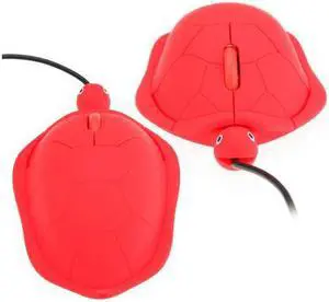 New Cute Turtle USB 3D Wired Optical Mice Mouse 1000dpi For All PC Laptop Computer Red