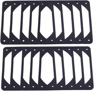 10pcs 120mm Anti-Vibration Silicone Computer Case DC/AC Fan Gasket Pad Black