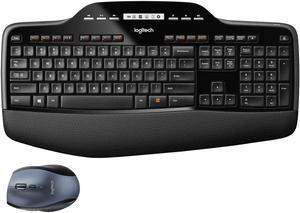 Logitech - Wireless Desktop MK710 Keyboard and Mouse - Black