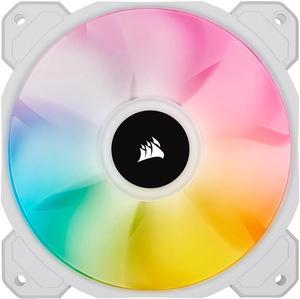 CORSAIR iCUE SP120 RGB ELITE Performance 120mm White PWMCO9050136WWSingle Fan