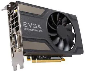EVGA GeForce GTX 950 02G-P4-2951-KR 2GB GAMING, Silent Cooling Gaming Video Graphics Card