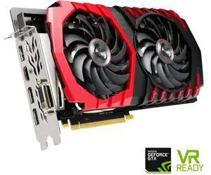 MSI GeForce GTX 1060 3GB DirectX 12 192-Bit GDDR5 PCI Express 3.0 x16 HDCP Ready ATX Video Graphics Card (GTX 1060 GAMING X 3G)