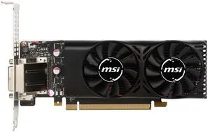 MSI GeForce GTX 1050 DirectX 12 2GB 128-Bit GDDR5 PCI Express 3.0 x16 HDCP Ready Low Profile GTX 1050 2GT LP Video Graphics Card