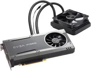 EVGA GeForce GTX 1080 FTW HYBRID GAMING 8GB, 08G-P4-6288-KR, GDDR5X, RGB LED, All-In-One Watercooling with 10CM FAN, 10 Power Phases, Double BIOS, DX12 OSD Support (PXOC) Video Graphics Card