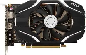 MSI GAMING GeForce GTX 1060 6GB GDRR5 192-bit HDCP Support DirectX 12 Single Fan VR Ready OC Graphics Card (GTX 1060 6G OCV1)