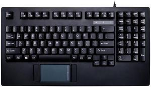 Adesso AKB-425UB Easytouch Usb Compact Keyboard With Glide Point Touchpad , Fits In 19 1