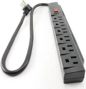 CablesOnline, 6 Outlet Surge Strip, Horizontal, 90 Joules, 24in (2 ft.) Cable, (SP-002)