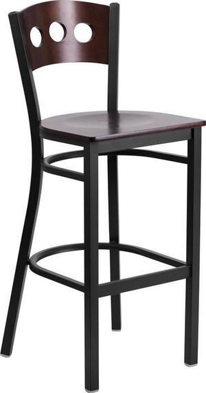23.75'' Round Adjustable Height White Wood Table (Adjustable Range 26.25'' - 35.75'')
