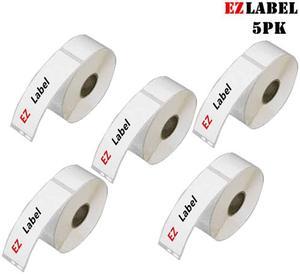 5 PK EZLabel Dymo 30252 Compatible - 1-1/8" x 3-1/2" Address Labels, 350 Labels/roll