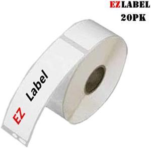 20 PK EZLabel Dymo 30252 Compatible - 1-1/8" x 3-1/2" Address Labels, 350 Labels/roll