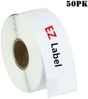 50 PK EZLabel Dymo Compatible 30320 LabelWriter Self-Adhesive White Address Labels, 1-1/8" x 3-1/2" (260 Labels Per Roll)