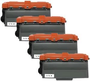 Brother TN750 Black Compatible Toner Cartridge High Yield 4 Pack