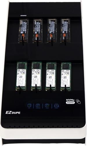 EZ DUPE SOHO Touch M.2 NVMe MKII Duplicator - 1 to 7 Cloner & Wiper for M2 (PCIe NVMe) & M.2 SATA NGFF AHCI B-Key M-Key B+M Key (SOHO Series)