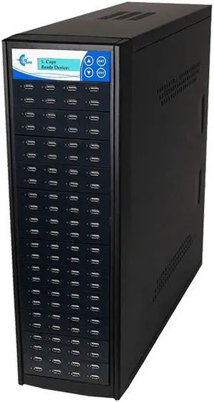 EZ DUPE 1 to 95 USB Pantera Duplicator - 2GB/Min - Multiple USB flash media thumb drive Standalone Copier & DoD Compliant Eraser/Sanitizer - at copy speed up to 35MB/Sec (U95-SSPX8)