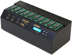 EZ DUPE 1 to 9 M.2 NVMe Cyclone Duplicator - 18GB/Min - Standalone Copier & Eraser/Sanitizer for Multiple PCIe M2 SATA modules & SSD Solid State Drives (DM-HE3-5M09PC)