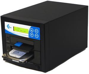 EZ DUPE 1 to 1 SSD HDD Hard Drive Duplicator - 18GB/Min - Standalone Copier and Sanitizer/Eraser for Multiple SATA 3.5 Disk & 2.5 Solid State Drives at copy speed up to 300MB/Sec (H01PROHEB)