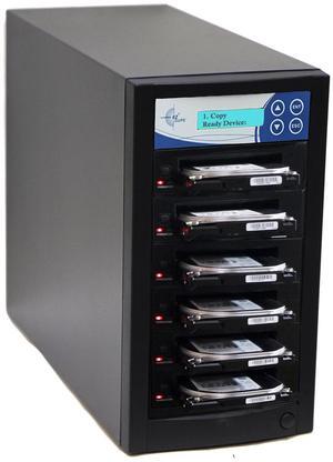 EZ DUPE 1 to 5 SSD HDD Hard Drive Duplicator - 18GB/Min - Standalone Copier and Sanitizer/Eraser for Multiple SATA 3.5 Disk & 2.5 Solid State Drives at copy speed up to 300MB/Sec (H05PROHEB)