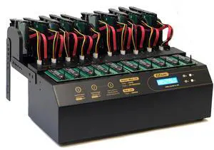 EZ DUPE 1 to 9 M.2 NVMe Cyclone Pro Duplicator - 36GB/Min - Standalone 3.5" & 2.5" SATA Hard Disk Copier & Eraser/Sanitizer for PCIe M2 SATA modules & SSD Solid State Drives 600MB/Sec (DM-HE6-5M09PP)