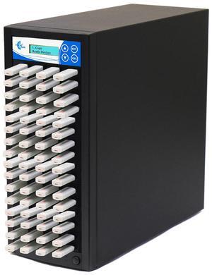 EZ DUPE 1 to 63 USB Pantera Duplicator - 2GB/Min - Multiple USB flash media thumb drive Standalone Copier & DoD Compliant Eraser/Sanitizer - at copy speed up to 35mb/Sec (U63-SSPX8)