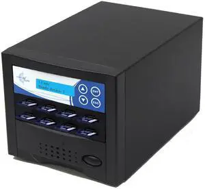 EZ DUPE 1 to 7 SD Pantera Duplicator - 2GB/Min - Multiple Secure Digital & MicroSD SDHC SDXC Micro Flash Drive Memory Card Standalone Copier & DoD Compliant Eraser/Sanitizer - 35MB/Sec (SDC07-SSP)