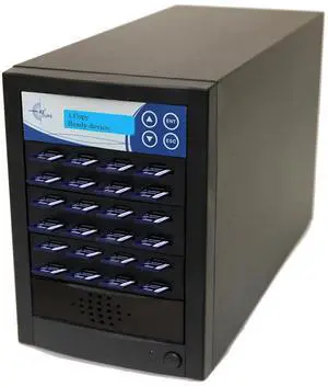 EZ Dupe 1 to 23 SD Pantera Duplicator - 2GB/Min - Multiple Secure Digital & MicroSD SDHC SDXC Micro Flash Drive Memory Card Standalone Copier & DoD Compliant Eraser/Sanitizer - 35MB/Sec (SDC23-SSP)