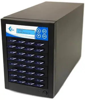 EZ DUPE 1 to 31 SD Pantera Duplicator - 2GB/Min - Multiple Secure Digital & MicroSD SDHC SDXC Micro Flash Drive Memory Card Standalone Copier & DoD Compliant Eraser/Sanitizer - 35MB/Sec (SDC31-SSP)
