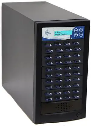 EZ DUPE 1 to 39 SD Pantera Duplicator - 2GB/Min - Multiple Secure Digital & MicroSD SDHC SDXC Micro Flash Drive Memory Card Standalone Copier & DoD Compliant Eraser/Sanitizer - 35MB/Sec (SDC39-SSP)
