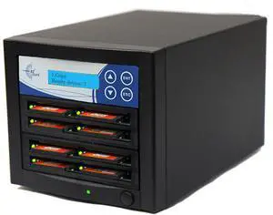 EZ DUPE 1 to 7 CF Pantera Duplicator - 2GB/Min - Multiple CompactFlash & MicroDrives Compact Flash Drive Memory Card Standalone Copier & DoD Compliant Eraser/Sanitizer - up to 35MB/Sec (F07-ISP)