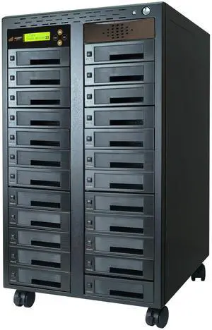Acumen Disc 1 to 23 Hard Drive Duplicator - 18GB/Min - Standalone Copier and DoD Compliant Sanitizer/Eraser for Multiple SATA 3.5 HDD Disk & 2.5 SSD Solid State Drives 300MB/Sec (H23-SATA2)