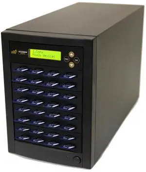 Acumen Disc 1 to 31 SD Duplicator - 2GB/Min - Multiple Secure Digital & MicroSD SDHC SDXC Micro Flash Drive Memory Card Standalone Copier & DoD Compliant Eraser/Sanitizer - 35MB/Sec (AD31-SDC)