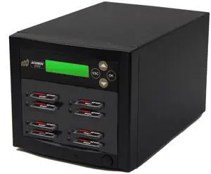 Acumen Disc 1 to 7 CFAST Duplicator - 9GB/Min - Multiple CompactFAST Flash Drive Storage Card Standalone Copier with DoD compliant Sanitizer/Eraser - Copy Speed up to 150MB/Sec (AD07-CFAST150)