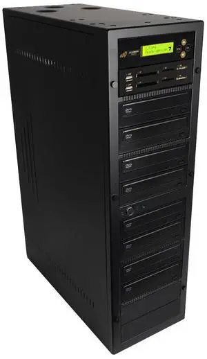 Acumen Disc CrossOver Bi-Directional Multimedia Flash Memory Copier (CF SD MS USB) to 1-7 CD DVD Disc Duplicator / Media Converter - Disc to Disc / Flash Memory to Flash Memory (AD07-MMP)
