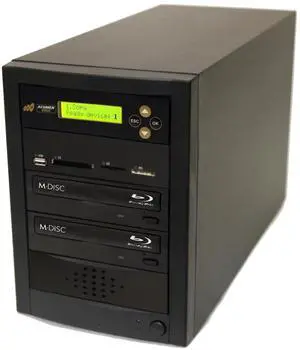 Acumen Disc 1 to 1 Multimedia Back up Blu-Ray Duplicator - Flash Media Memory Drive Memory Stick (MS), CompactFlash (CF), Secure Digital (SD), USB & Disc (BD/DVD/CD) to Disc Copier - AD01-MMBD