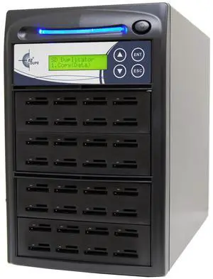 EZ DUPE 1 to 31 SD Pantera Duplicator - 2GB/Min - Multiple Secure Digital & MicroSD SDHC SDXC Micro Flash Drive Memory Card Standalone Copier & DoD Compliant Eraser/Sanitizer - 35MB/Sec (SDC31-SSP) EZ DUPE 1 to 31 SD Pantera Duplicator - 2GB/Min - Multiple Secure Digital & MicroSD SDHC SDXC Micro Flash Drive Memory Card Standalone Copier & DoD Compliant Eraser/Sanitizer - 35MB/Sec (SDC31-SSP)