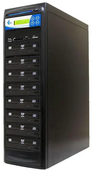 EZ DUPE 1 to 7 Media Mirror Duplicator - Flash (SD/CF/MS/MMC/USB) & Disc (DVD/CD) to DVD CD Disc Copy Copier Multimedia Backup (M907-SSP) EZ DUPE 1 to 7 Media Mirror Duplicator - Flash (SD/CF/MS/MMC/USB) & Disc (DVD/CD) to DVD CD Disc Copy Copier Multimedia Backup (M907-SSP)