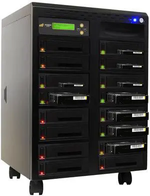 Acumen Disc 1 to 15 Hard Drive Duplicator - 18GB/Min - Standalone Copier and DoD Compliant Sanitizer/Eraser for Multiple SATA 3.5 HDD Disk & 2.5 SSD Solid State Drives 300MB/Sec (H15-SATA2) Acumen Disc 1 to 15 Hard Drive Duplicator - 18GB/Min - Standalone Copier and DoD Compliant Sanitizer/Eraser for Multiple SATA 3.5 HDD Disk & 2.5 SSD Solid State Drives 300MB/Sec (H15-SATA2)