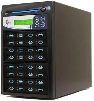 EZ DUPE 1 to 31 USB 3.0/3.1 Duplicator & DOD Eraser - 6GB/Min U31-SSPX100 | Standalone Copier & Sanitizer - Multiple Type-A USB Flash Media Thumb Drive -Storage Cloner at Copy Speed up to 100MB/Sec EZ DUPE 1 to 31 USB 3.0/3.1 Duplicator & DOD Eraser - 6GB/Min U31-SSPX100 | Standalone Copier & Sanitizer - Multiple Type-A USB Flash Media Thumb Drive -Storage Cloner at Copy Speed up to 100MB/Sec