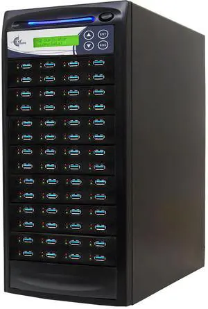 EZ DUPE 1 to 55 USB 3.0/3.1 Duplicator & DOD Eraser - 6GB/Min U55-SSPX100 | Standalone Copier & Sanitizer - Multiple Type-A USB Flash Media Thumb Drive -Storage Cloner at Copy Speed up to 100MB/Sec EZ DUPE 1 to 55 USB 3.0/3.1 Duplicator & DOD Eraser - 6GB/Min U55-SSPX100 | Standalone Copier & Sanitizer - Multiple Type-A USB Flash Media Thumb Drive -Storage Cloner at Copy Speed up to 100MB/Sec
