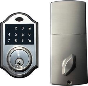 Contemporary Touchscreen Motorized Deadbolt Electronic Keyless Entry Digital Touchpad Keypad Door Lock