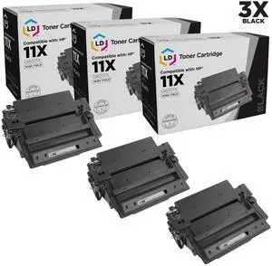 LD © Compatible Replacements for Hewlett Packard 11X (Q6511X) Pack of 3 High Yield Black Toner Cartridges for LaserJet 2420, 2420d, 2420dn, 2420n, 2430, 2430dtn, 2430n and 2430tn LD © Compatible Replacements for Hewlett Packard 11X (Q6511X) Pack of 3 High Yield Black Toner Cartridges for LaserJet 2420, 2420d, 2420dn, 2420n, 2430, 2430dtn, 2430n and 2430tn